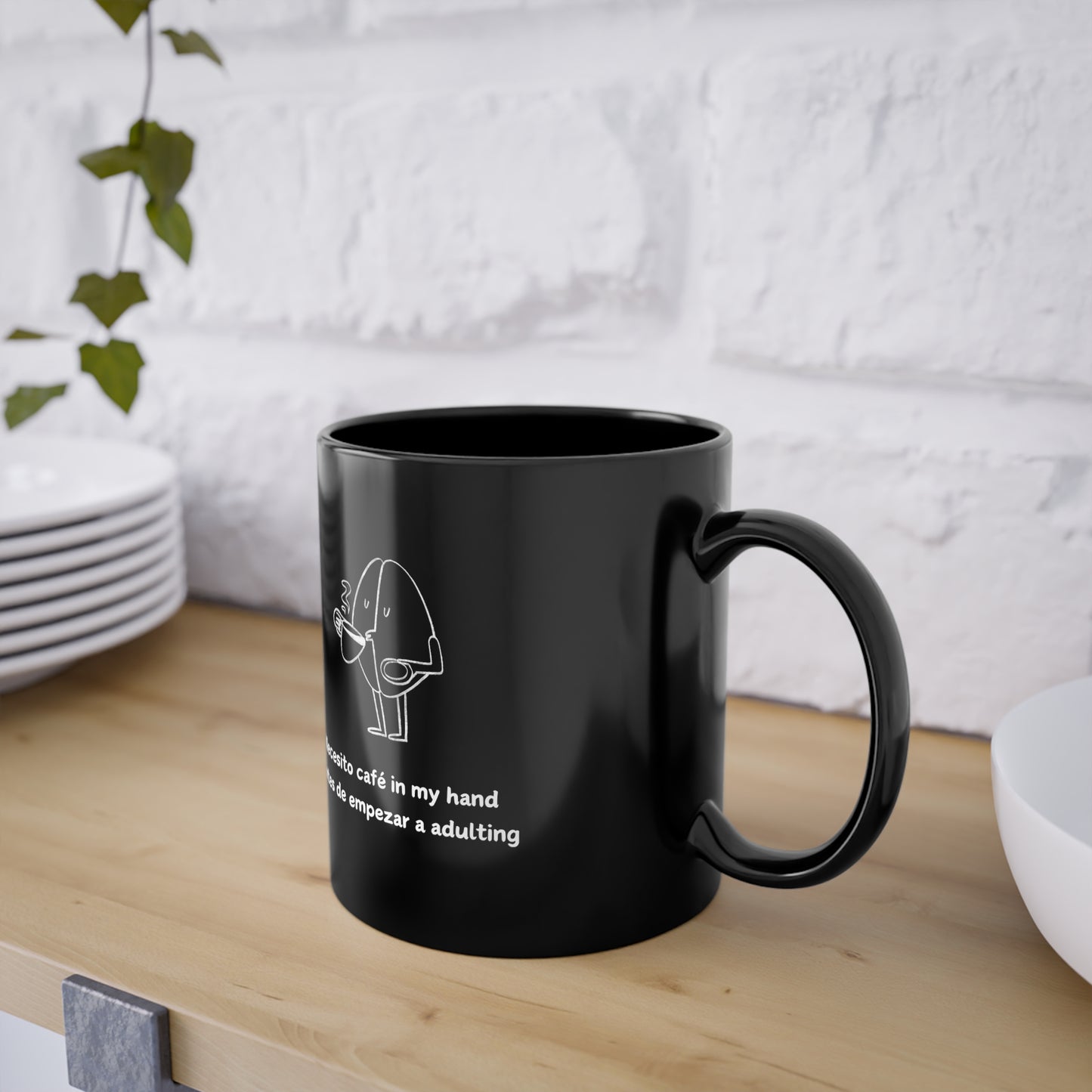 Necesito Café - Stylish Mug - Spanglish