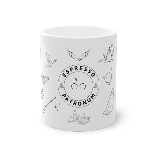 Espresso Patronum with Harry Potter Icons - Illustrated Mug